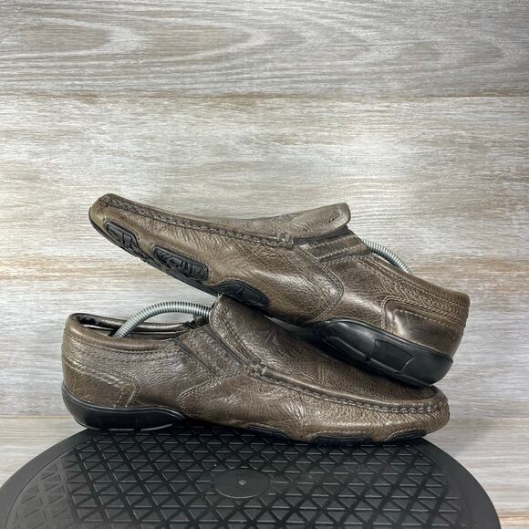 Sketchers Men’s Lounge Mark Nason Grey Leather Slip On Loafers Size 9.5 - Picture 6 of 8